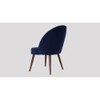Toled Fabric Accent Chair in Navy Blue Colour