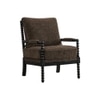 Luxe Boucle Fabric Lounge Chair in Brown Colour