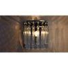Silver Orchid Taylor Silver Single-light Crystal Wall Light