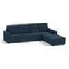 Apollo Sofa (Colour : Indigo Blue, Cushion : Soft, Back Type : High Back, Seating Capacity : Right Aligned 3 Seater + Right Aligned Chaise)