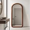 The Artment Unbreakable Brown Arch Puff Floor Mirror (170 x 70) cm