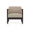 Cairo 1 Seater Wooden Sofa (Macadamia Brown)