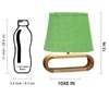 Devansh Green  Jute Table Lamp With Wood Natural Base -13