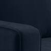 Apollo Sofa (Colour : Sea Port Blue Velvet, Cushion : Hard, Back Type : High Back, Seating Capacity : Left Aligned 2 Seater + Left Aligned Chaise + Ottoman)