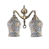 Devansh Metal Electric Wall Light in Multi Colour with Multi Shade Count of 2 Lights
