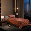 Stoa Paris Comforter for Single Bed, 300TC Satin Comforters in Melted Caramel