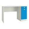 Celestia Kids Study Desk with Shuttered Cabinet and Drawer in Azure Blue Colour