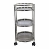 Metalsmith Metal Three Tier Serving Trolley Silver Finish
