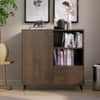 Hexa Engineered Wood Bookshelf Multipurpose Storage Rack in Flower Wenge Colour