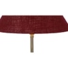 Maroon Jute with Metal Gold Table Lamp
