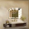 LED Elegant Square Mirror - Modern Illuminated  Mirror with Soft LED Lighting
