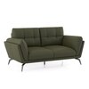 Vetra 2 Seater Leather Sofa In Olive
