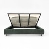Atlas Engineered Wood King  Size Bed Without Storage (Green Colour)