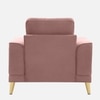 Nency Velvet 1 seater Sofa Peach