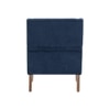 Leston Upholstered Fabric Arm Chair in Blue