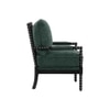 Luxe Boucle Fabric Lounge Chair in Green Colour