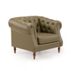 Fairmont 1 Seater Leatherette Sole in Olive Green Colour