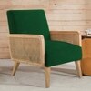 Evant Ratan Accent Chair in Green Colour
