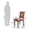 Arabia - Capra 6 Seater Dining Table Set Finish Mahogany