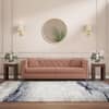 Windsor Premium 3 Seater Fabric Sofa in Mocha Mouse Velvet Colour