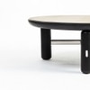 Bette Ceramic Coffee Table In Deark Brown Finish