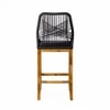 Adiko Leatherette Bar Stool (Black Colour)