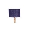 Harmon Blue Cotton Shade Floor Lamp