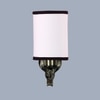 Devansh Metal Electric Wall Light in Antique Gold Colour with White & Black Shade Count of 1 Light