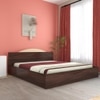 Arisa Engineered Wood Queen  Size Bed With Box Storage (Walnut Finish)