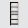 5 Open Shelves In Highland Pine Finish With Free Standing Tall Units.