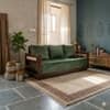 Lumber Solid Wood Sofa Set in Walnut