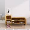 Hexa Red Engineered Wood Shoe Rack in Giant Wood Colour