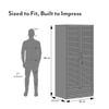 Bennis Engineered Wood 2 Door Wardrobe Without Mirror in White Finish