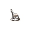 Raynesha Solid Wood Rocking Chair in Brown Colour