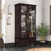 Malabar Bookshelf Display Cabinet 55 book Capacity in Mango Mahogany Finish