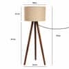 Two Fold Desmond Floor Lamp with Black Shade