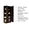 Hexa Red Wooden 1 Door Wardrobe with Hanging Space in Flower Wenge Colour