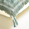 Embroidered Abstract Linen Cushion Cover