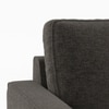 Apollo Compact Sofa Set (Colour : Smoke Grey, Cushion : Soft, Back Type : High Back, Seater : 3+1+1)