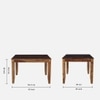 Charlie 4 Seater Dining Set In Dual Tone Finish
