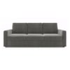 Apollo Compact Sofa Set (Colour : Ash Grey Velvet, Cushion : Hard, Back Type : Regular, Seater : 3+2+1)
