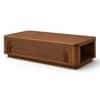 Norwood Sheesham Wood Layered Arch Coffee Table in Walnut Finish
