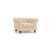 Winchester Premium 1 Seater Fabric Sofa in Birch Beige Colour