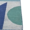 Jaipur Rugs Soft Diamond Wool Dhurrie Rug Blue 4x6 ft