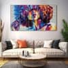 The Castle Decor Woman Abstract Wall Painting Wooden Framed Digital Painting 27x48 Inch (Style 3)