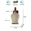 Devansh Solid Wood Electric Wall Light in Brown Colour with Multi Shade Count of 1 Light