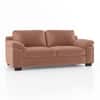 Esquel Premium 3 Seater Fabric Sofa in Mocha Mouse Velvet Colour