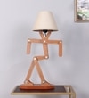 Man Table Lamp in Brown Shade