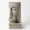 Water Fountain Lotus Buddha Serenity Water Fountain in Sandstone Colour