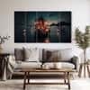 The Castle Decor Lord Ganesha Wall Painting Wooden Framed 27x48 Inch (Style 7)